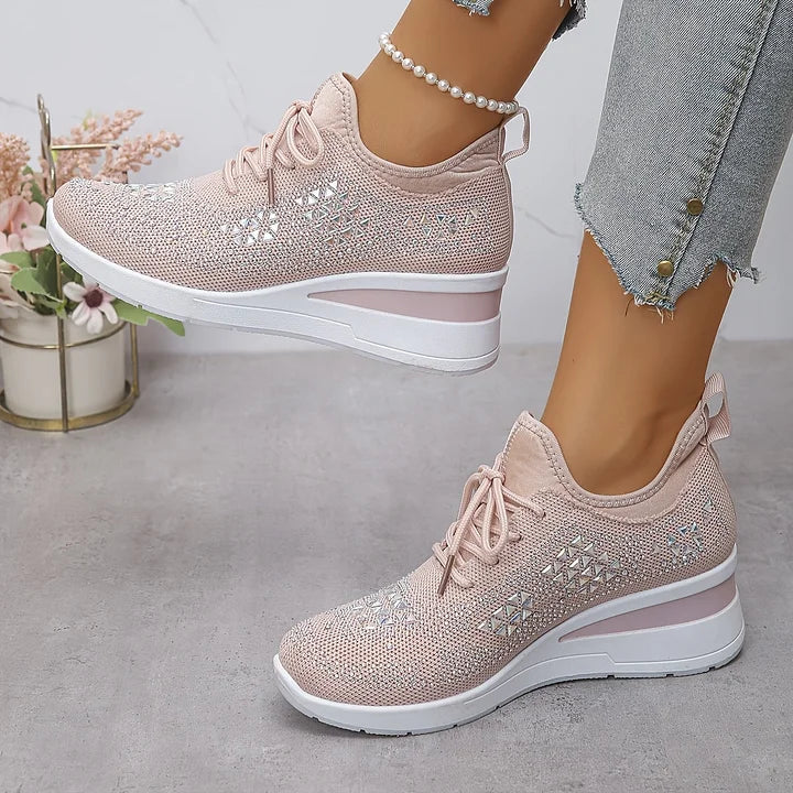 Vera – Orthopedische sneakers met sprankelende strass
