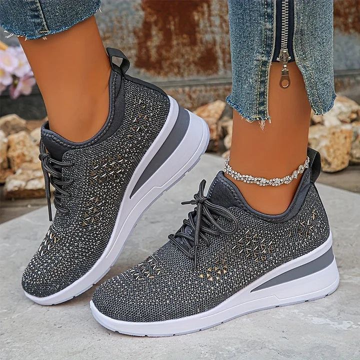 Vera – Orthopedische sneakers met sprankelende strass