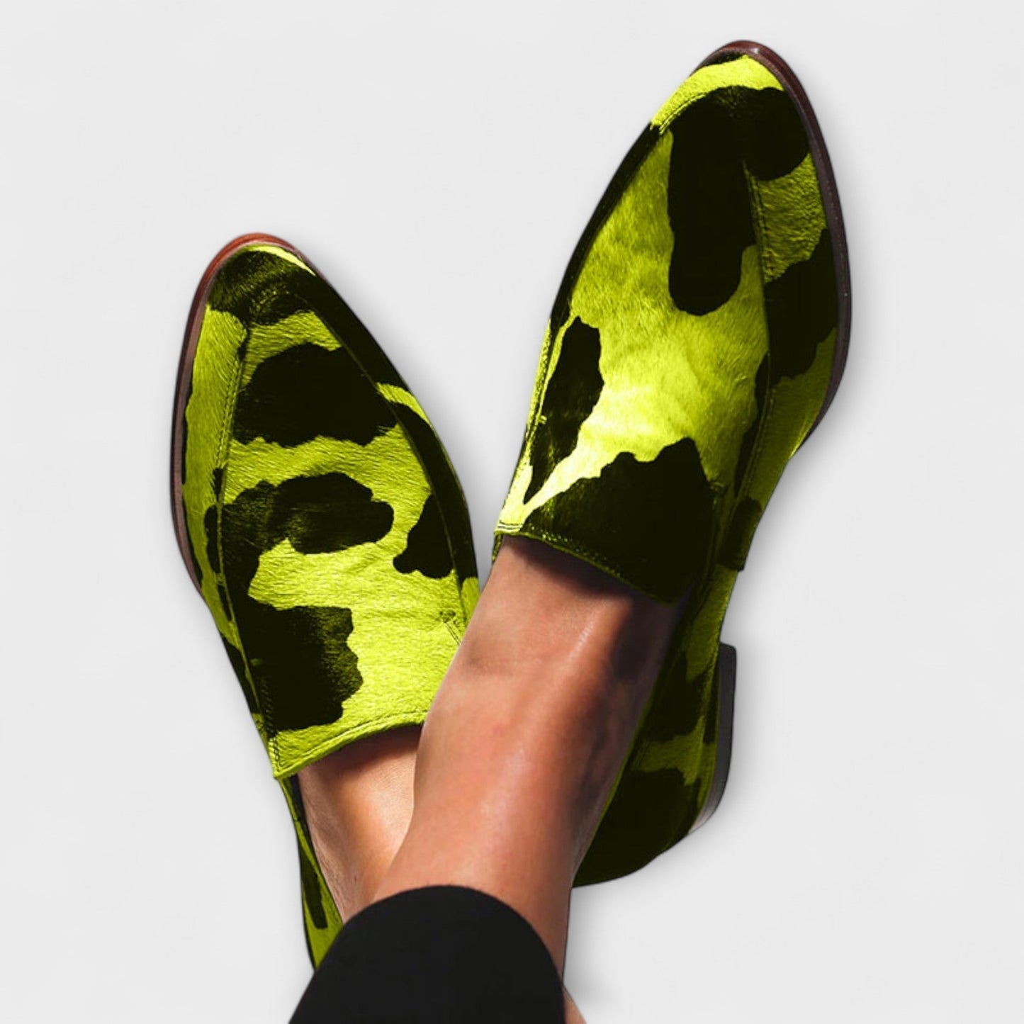 Stefanie™ | Koeienprint instappers