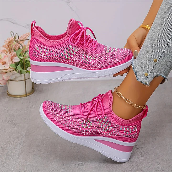 Vera – Orthopedische sneakers met sprankelende strass