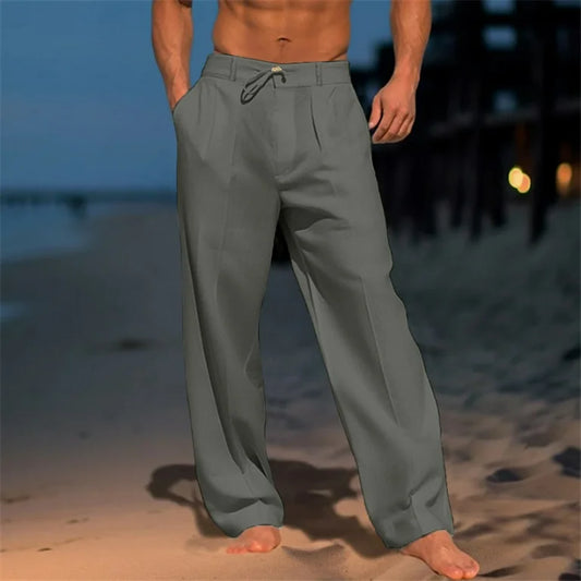 Marco™ | Effen linnen broek