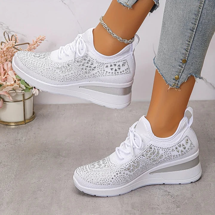 Vera – Orthopedische sneakers met sprankelende strass
