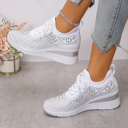 Vera – Orthopedische sneakers met sprankelende strass