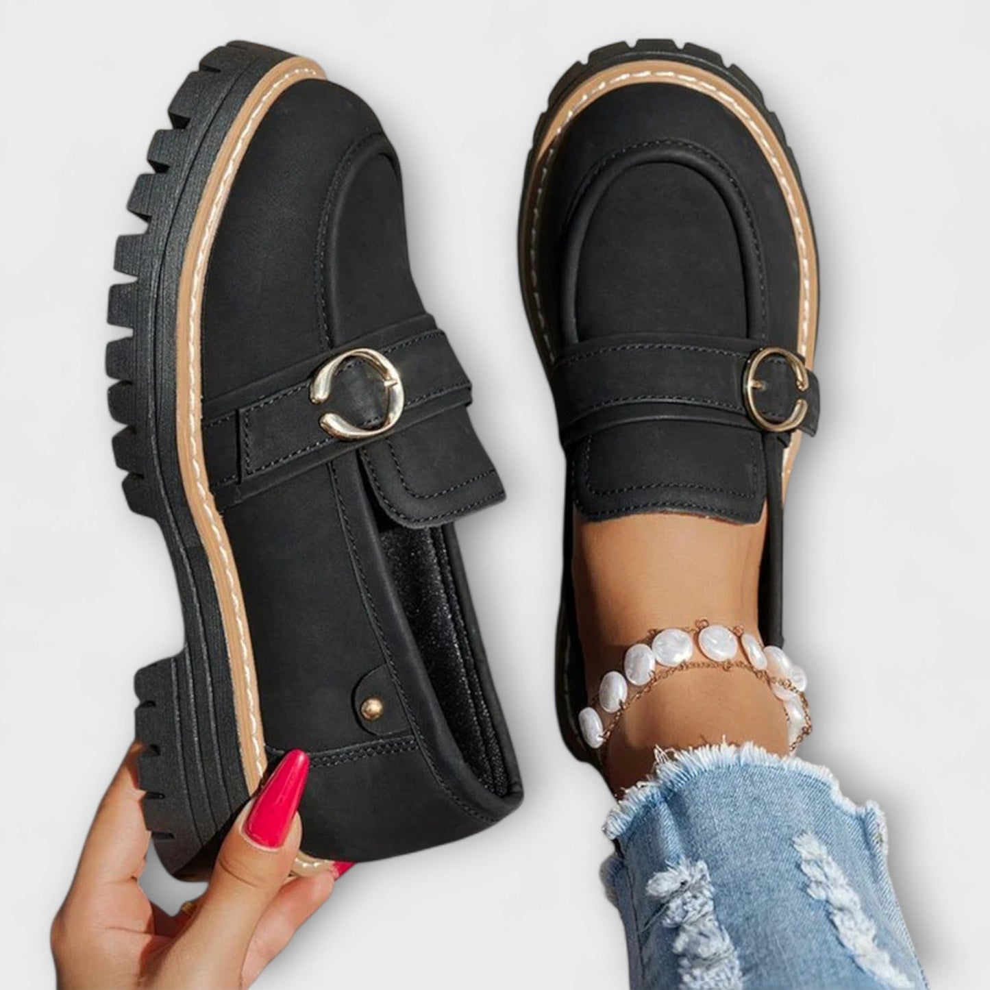 Marieke™ | Casual instappers met ronde neus