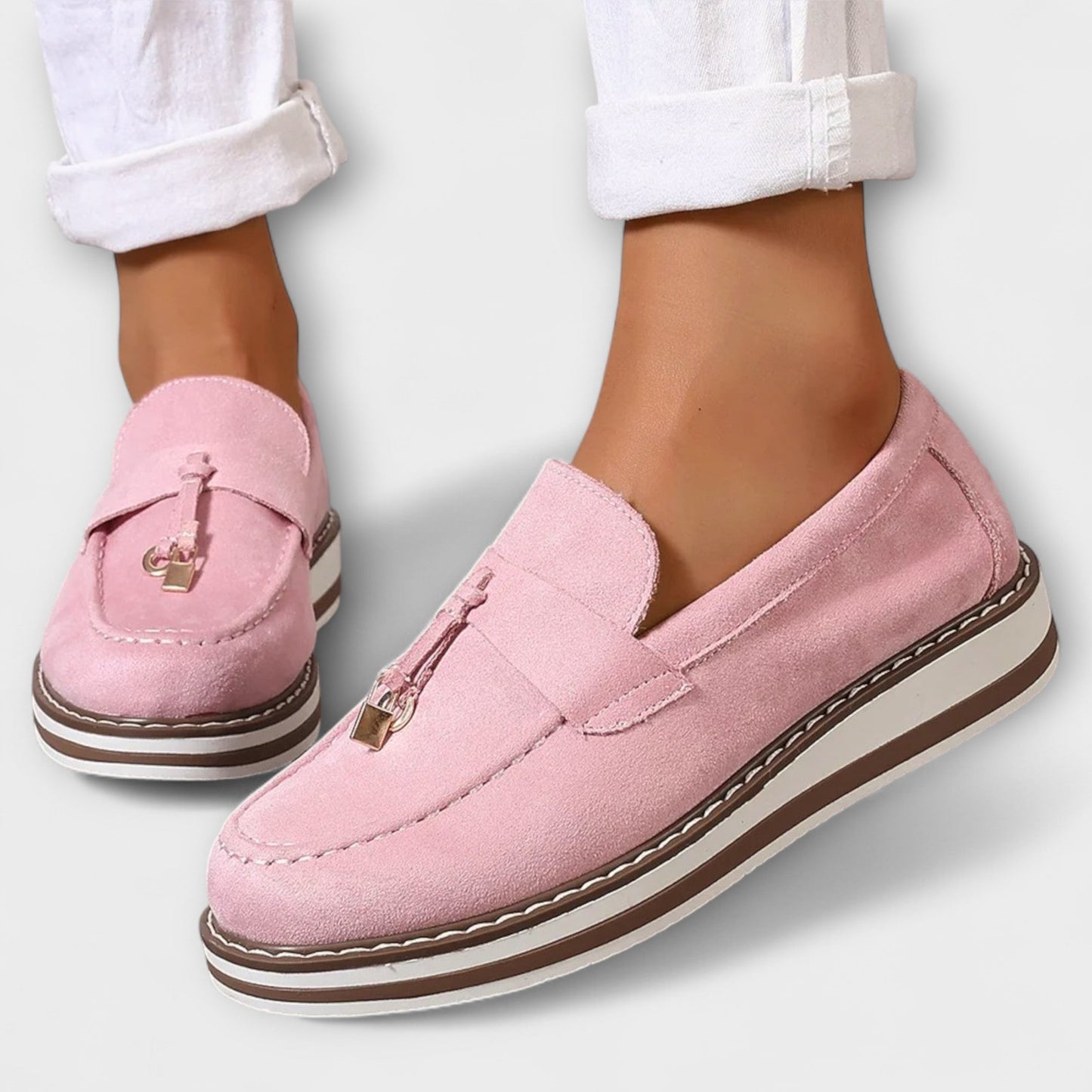 Marijke™ | Casual Mocassins met Ronde Neus