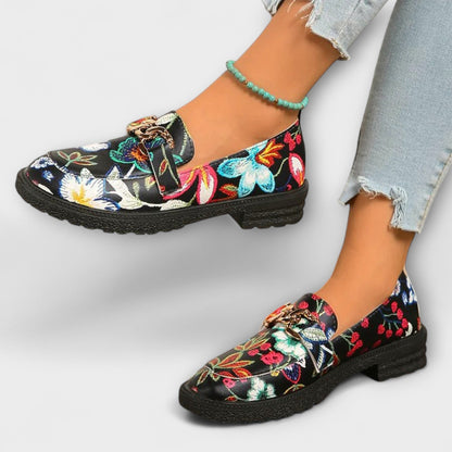 Tonny™ | Multicolor Instappers met Bloemenmotief
