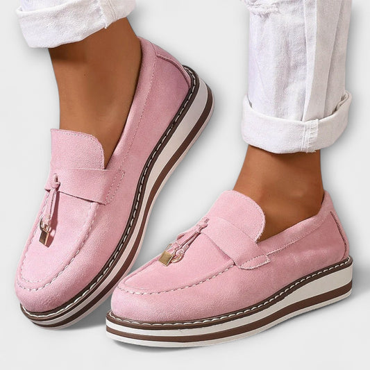 Marijke™ | Casual Mocassins met Ronde Neus