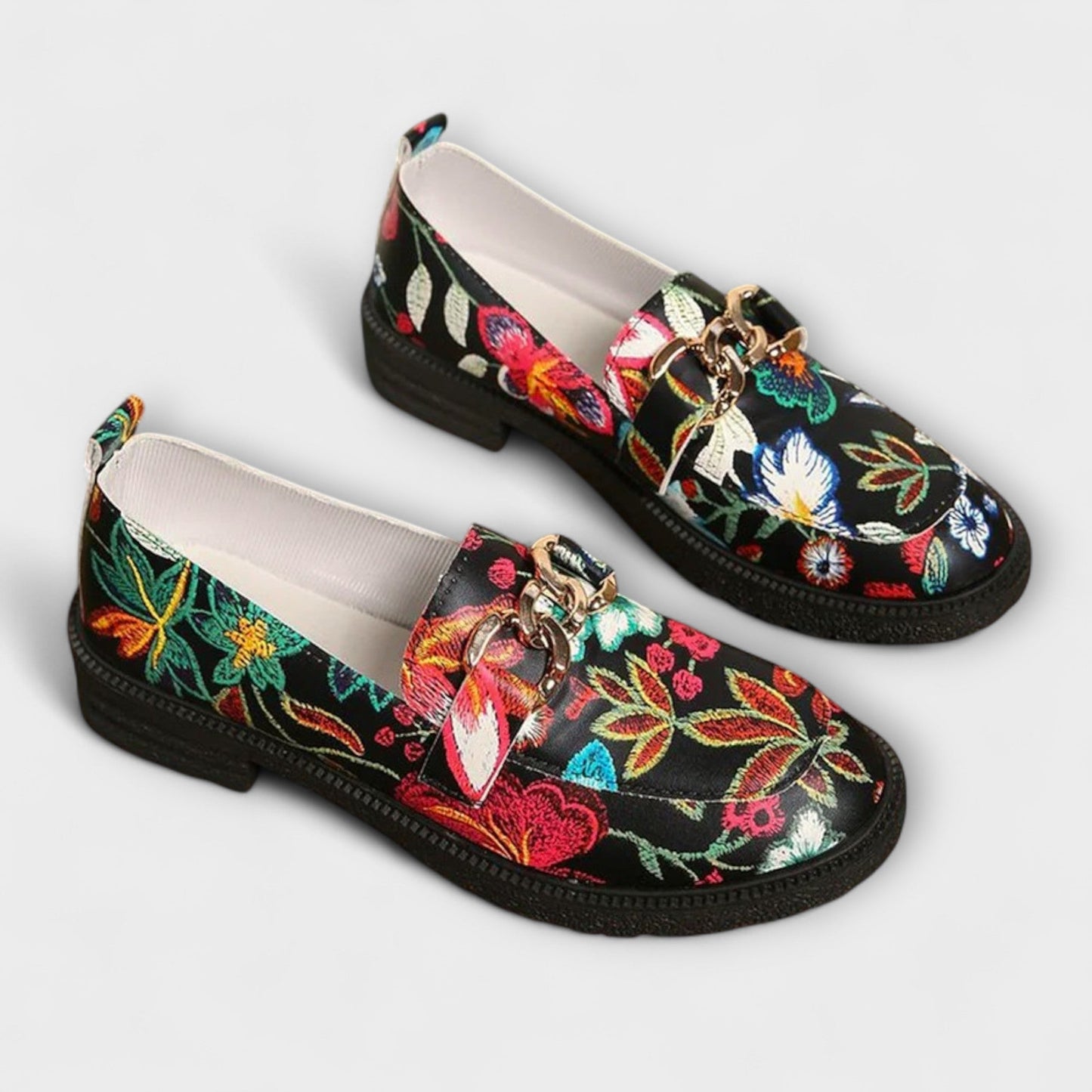 Tonny™ | Multicolor Instappers met Bloemenmotief