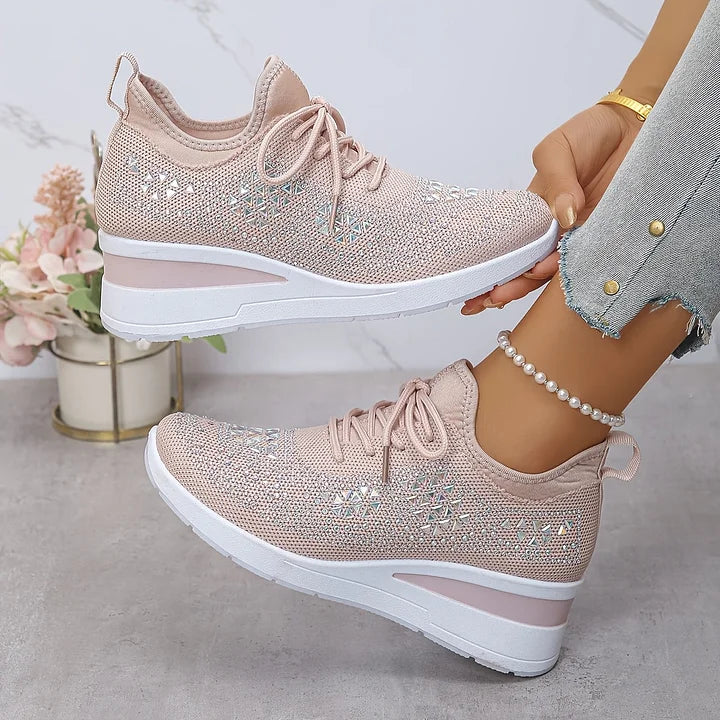 Vera – Orthopedische sneakers met sprankelende strass