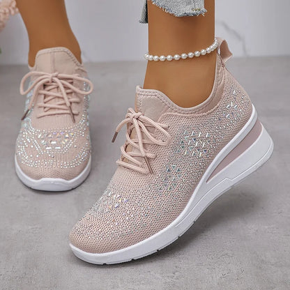 Vera – Orthopedische sneakers met sprankelende strass