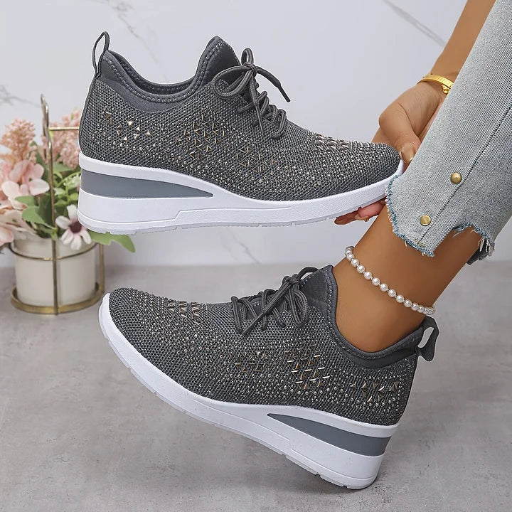 Vera – Orthopedische sneakers met sprankelende strass