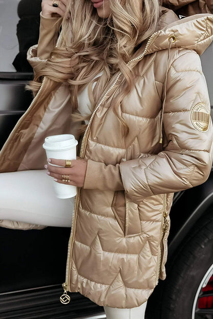 Diana - Elegante Winterjas met Capuchon en Vulling
