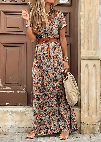 Roberta | Elegante Bohemien Maxi Jurk
