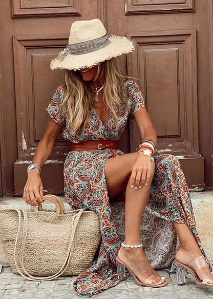 Roberta | Elegante Bohemien Maxi Jurk