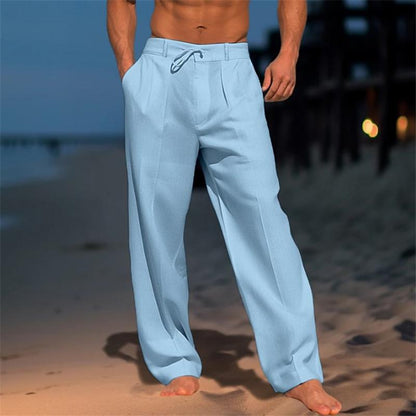 Marco™ | Effen linnen broek