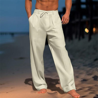 Marco™ | Effen linnen broek