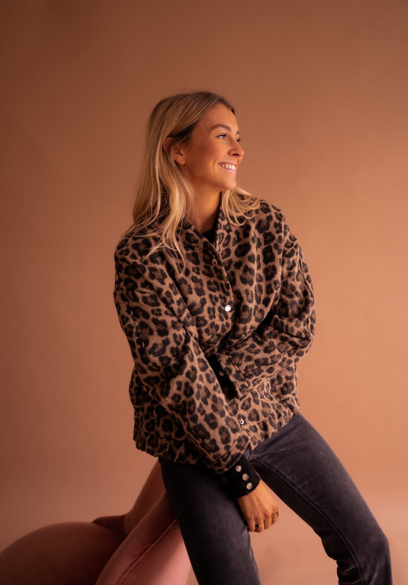 Shanna | Trendy jasje met luipaardprint