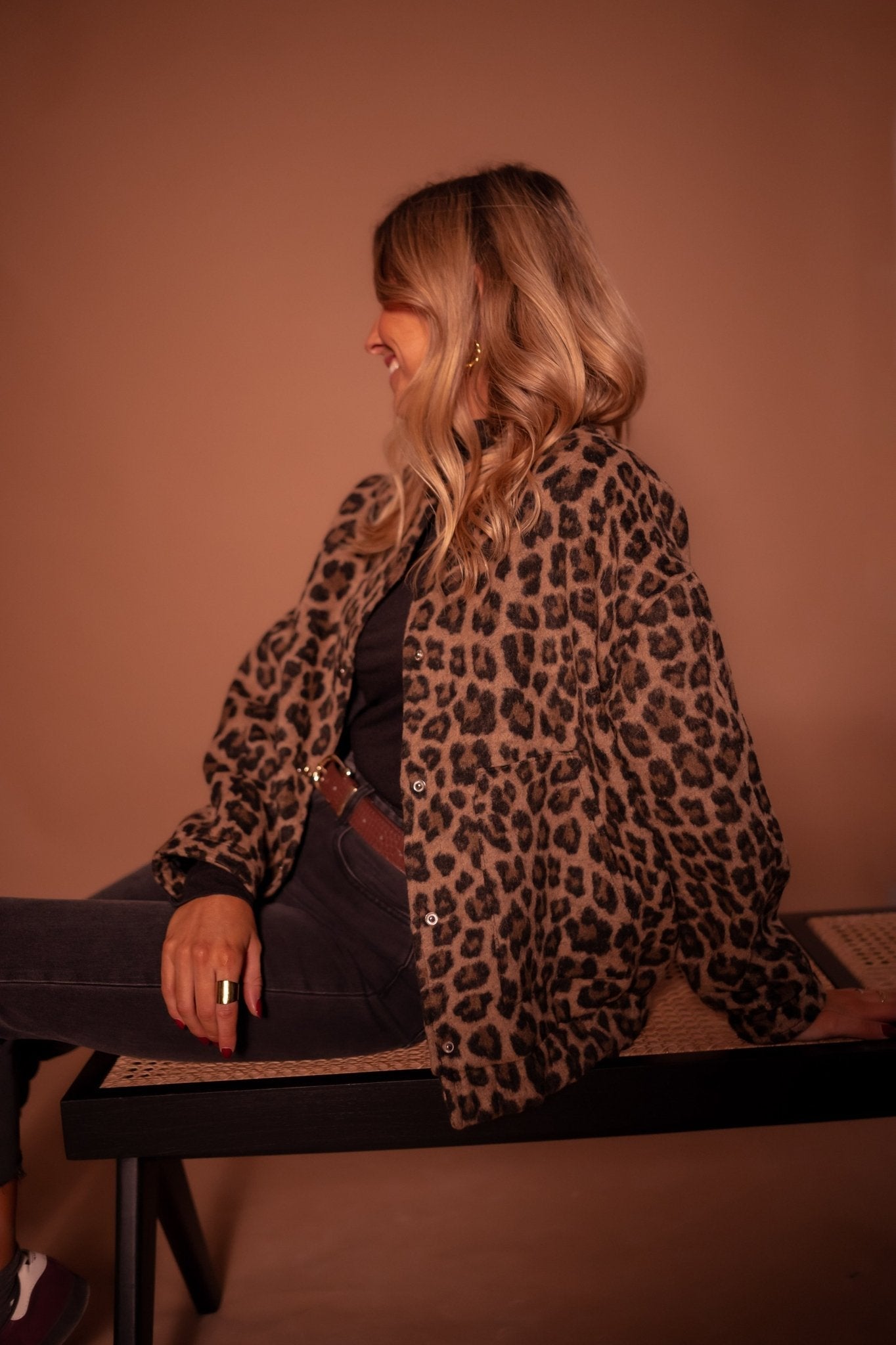 Shanna | Trendy jasje met luipaardprint