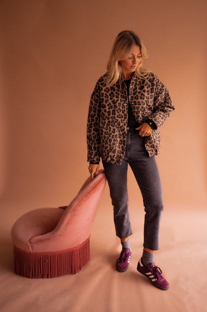 Shanna | Trendy jasje met luipaardprint