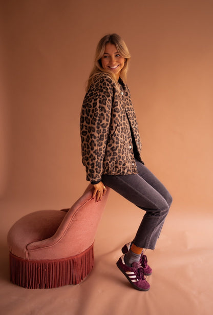 Shanna | Trendy jasje met luipaardprint